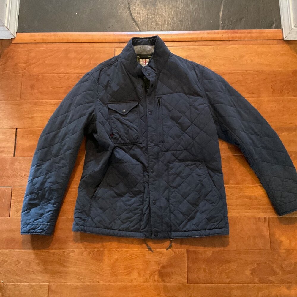 Relwen Quilted Insulated Tanker Jacket  in Navy